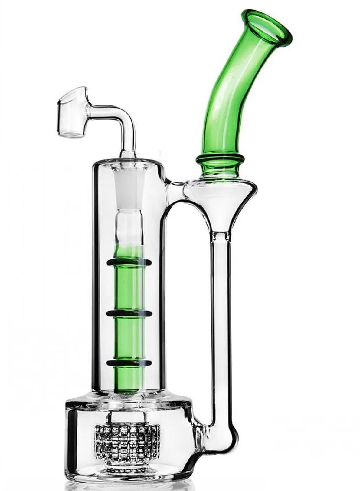 12" Glass Water Pipe Dab Rig