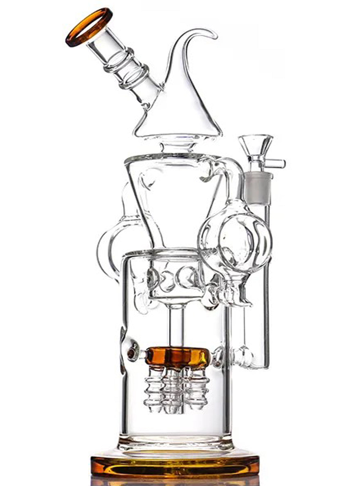 13" Glass Recycler Water Bong Pipe