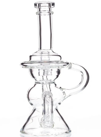 8" Glass Recycler Water Bong Pipe