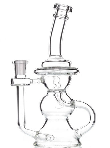 8" Glass Recycler Water Bong Pipe