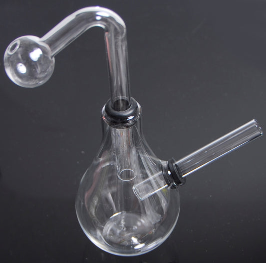 Glass Pear Shape Oil Burner Bubbler Waterpipes