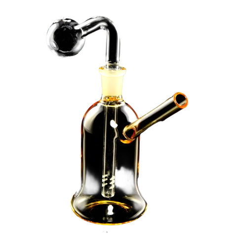 Colorful Glass Bell Oil Burner Rig