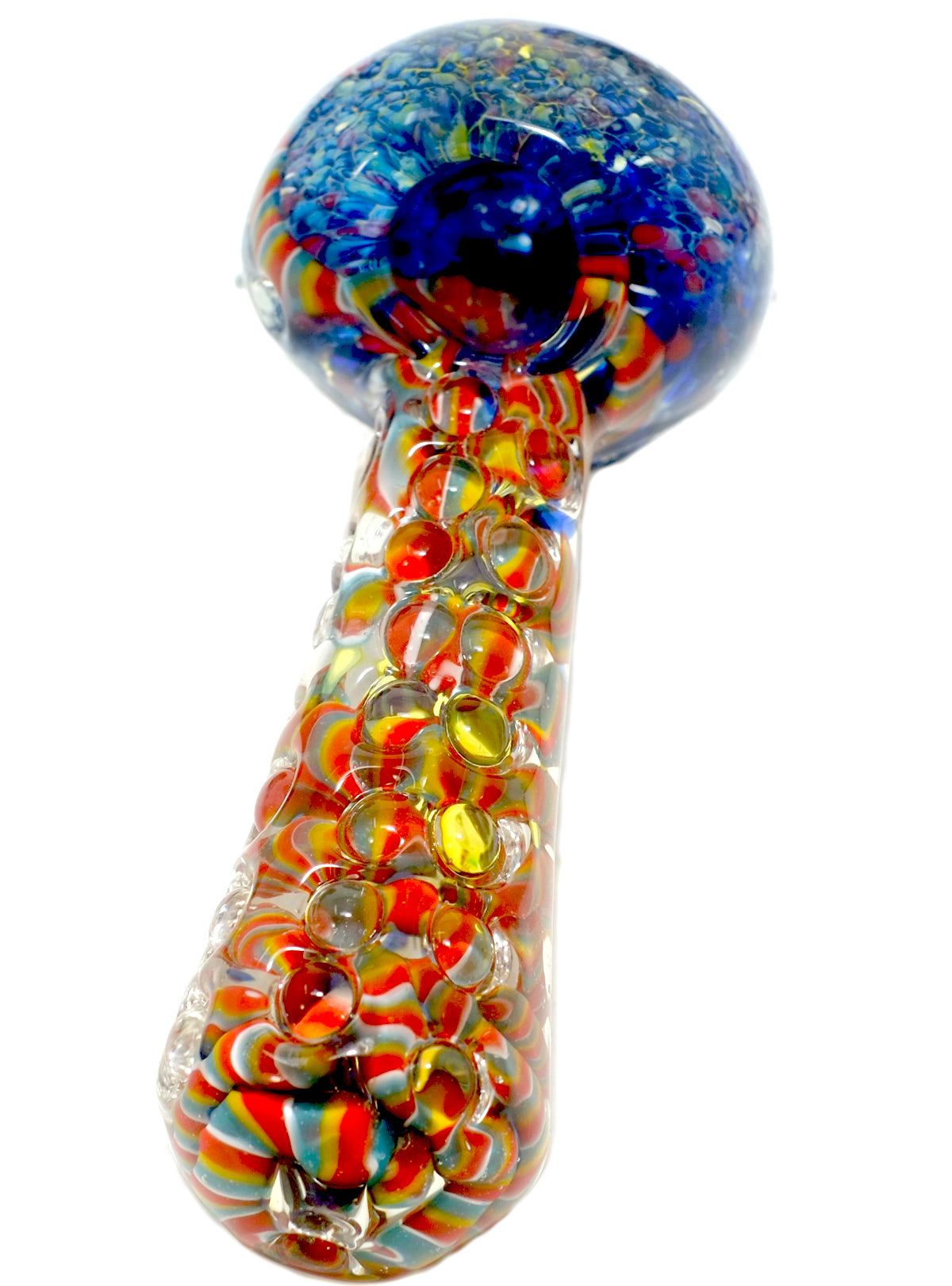 4.5" Unique Dot Glass Spoon Hand pipe