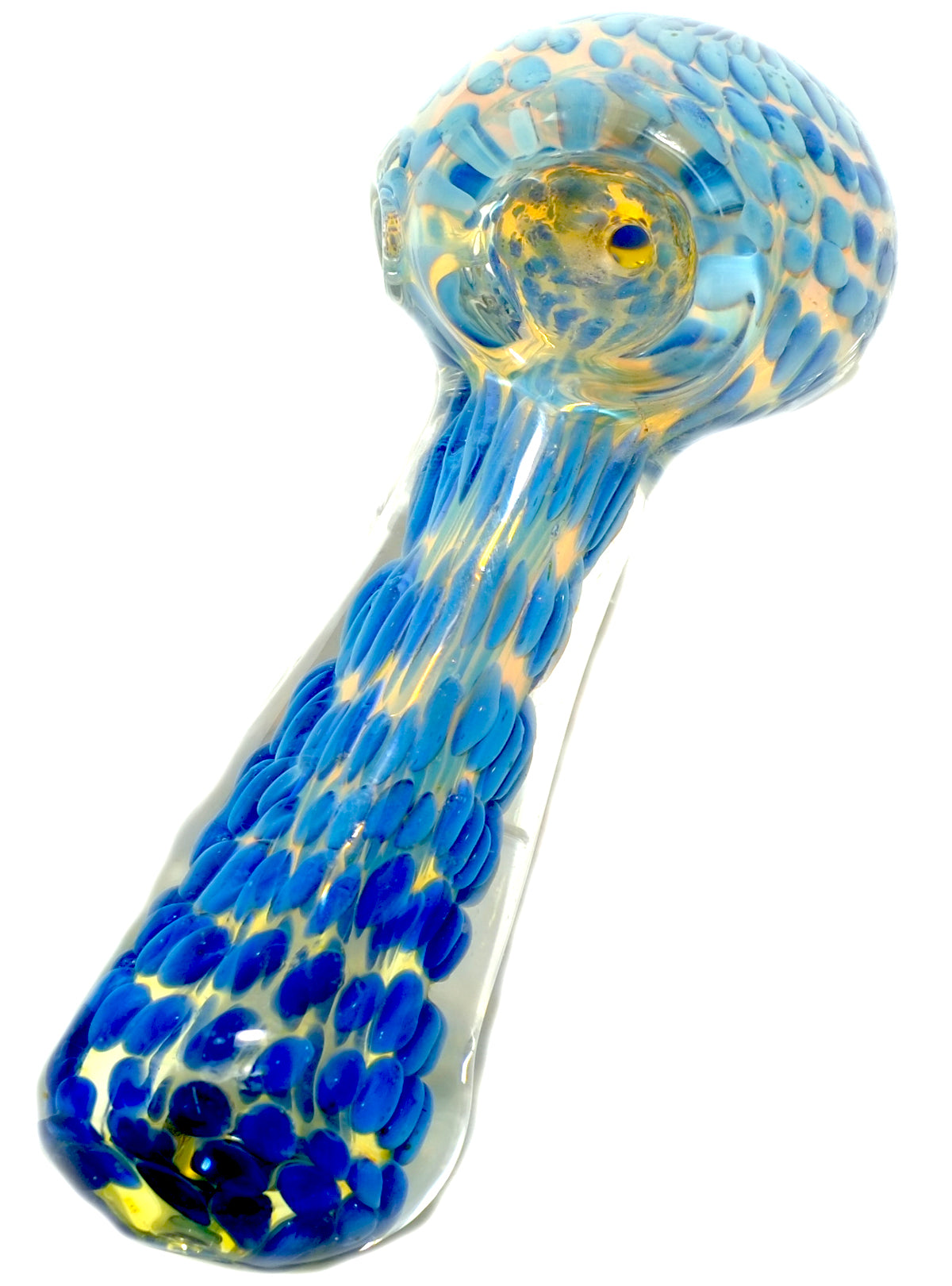 4.5" Blue Pretty Glass hand pipe