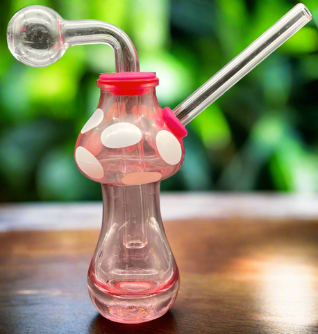 4.5" Glass Mushroom Oil Burner Pipe