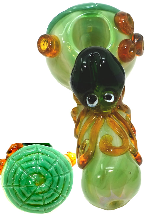 5" Gaint Squid Glass Spoon Pipe