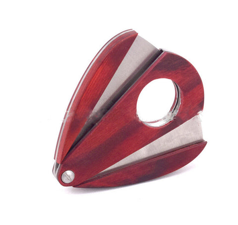 ShowJade Rosewood Cigar Cutter Stainless Double Blade Steel Cutter S