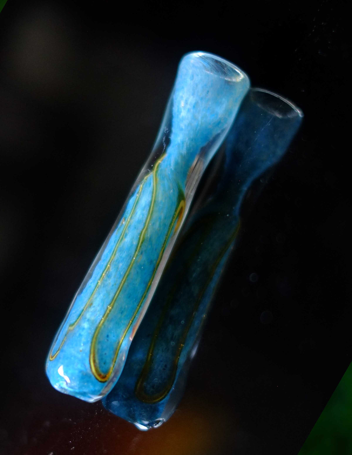 3.5" Thick Glass Chillum Pipe