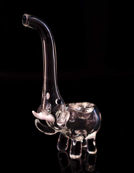 6" Long Nose Elephant Glass Pipe