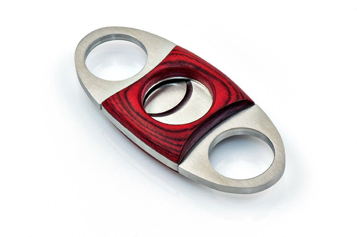 ShowJade Guillotine Cigar Cutter Rose Wood Stainless Double Blade Steel Cutter