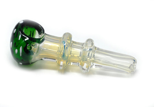 4.5" green head color changing heavy handpipe