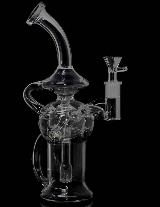 10" Faberge Egg Perculator  Glass Recycler   Water Pipe