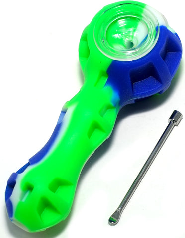 4" Silicone Tobacco SPoon Pipe