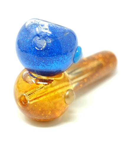 5" Glitter Glass Smoking Pipe | Freezable Glass Hand Pipe