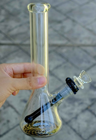 10" Heavy Glass Beaker Water Pipe