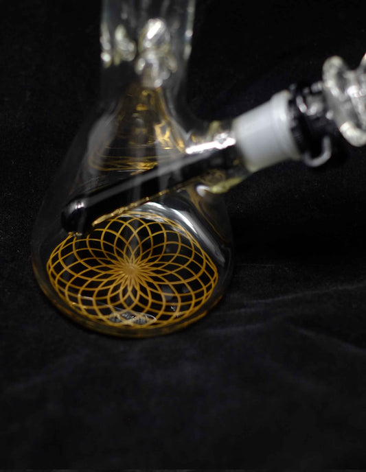 10" Heavy Glass Beaker Water Pipe