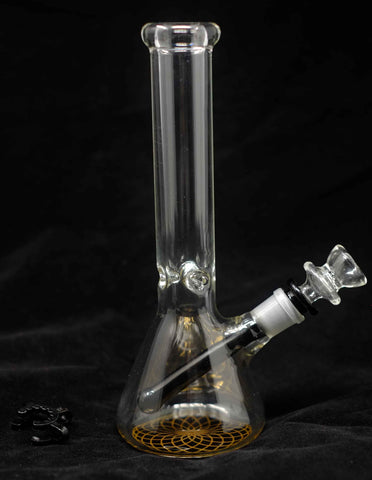 10" Heavy Glass Beaker Water Pipe