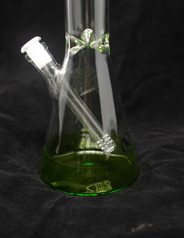 12" Ooze Color Beaker Glass Bong by Maverick Glass