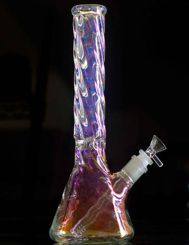 12" 5mm Twisting Beaker Glass Bong