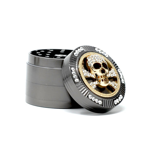 Tobacco & Herb Grinder - 2 Inch & 4 Layers Skull Tobacco Grinder