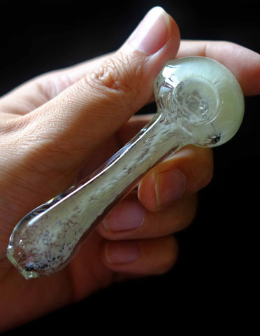 4" Glass Slim Purple Spoon Pipe