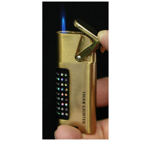 Tiger Compact Windproof Butane Cigarette Torch Lighter