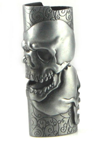 Skull Mystic Metal Lighter Case for BIC brand Lighter, 1pc