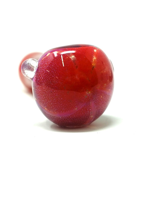 4.5" Red Dot Pretty Glass Spoon Hand Pipe