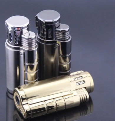 Jobon Triple Jet Flame Butane Cigar Gas Lighter Cigar Puncher