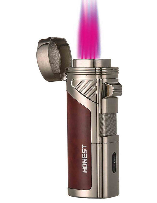 Torch Jet lighter with 4 Quadruple flames refillable.