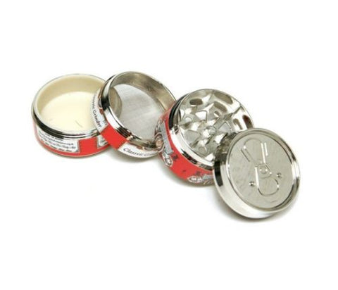 BUDWiser Beer CAN,Herb Grinder,4 Parts