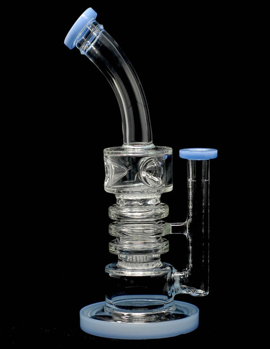 10" Glass Water Pipe with Honeycomb Filter