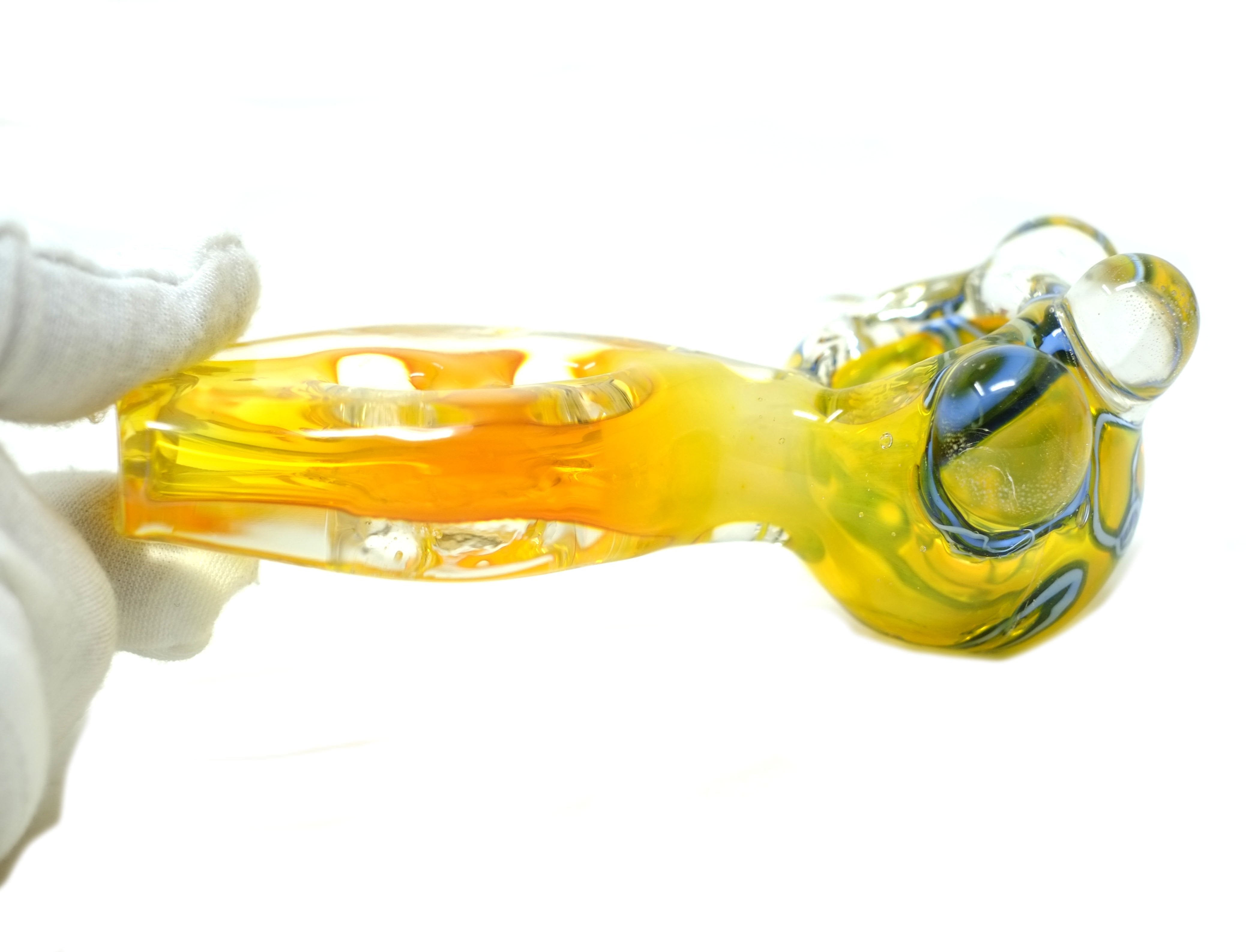 5" Flat Body Glass Hand Spoon Pipe - SleekGlassPipe