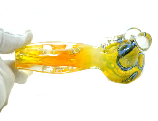 5" Flat Body Glass Hand Spoon Pipe