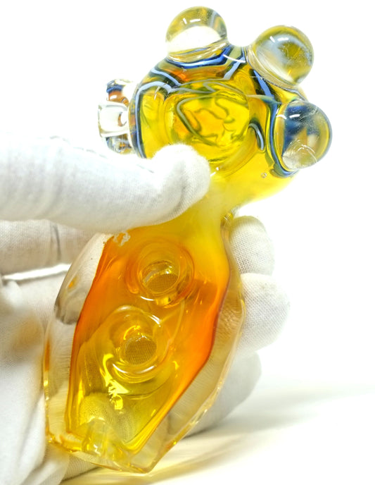 5" Flat Body Glass Hand Spoon Pipe