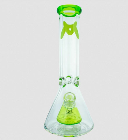 12" x 7mm Slitted Pyramid Beaker by Maverick Glass