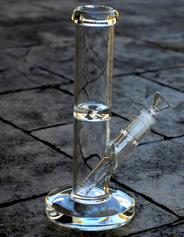 10" Straight Heavy Duty Glass Water Bong Pipe