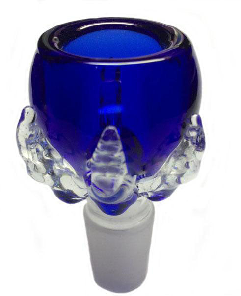 Glass on Glass Dragon Claw Male Joint Bowl - SleekGlassPipe