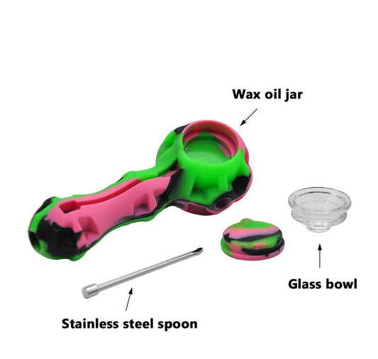 4" Silicone Tobacco SPoon Pipe