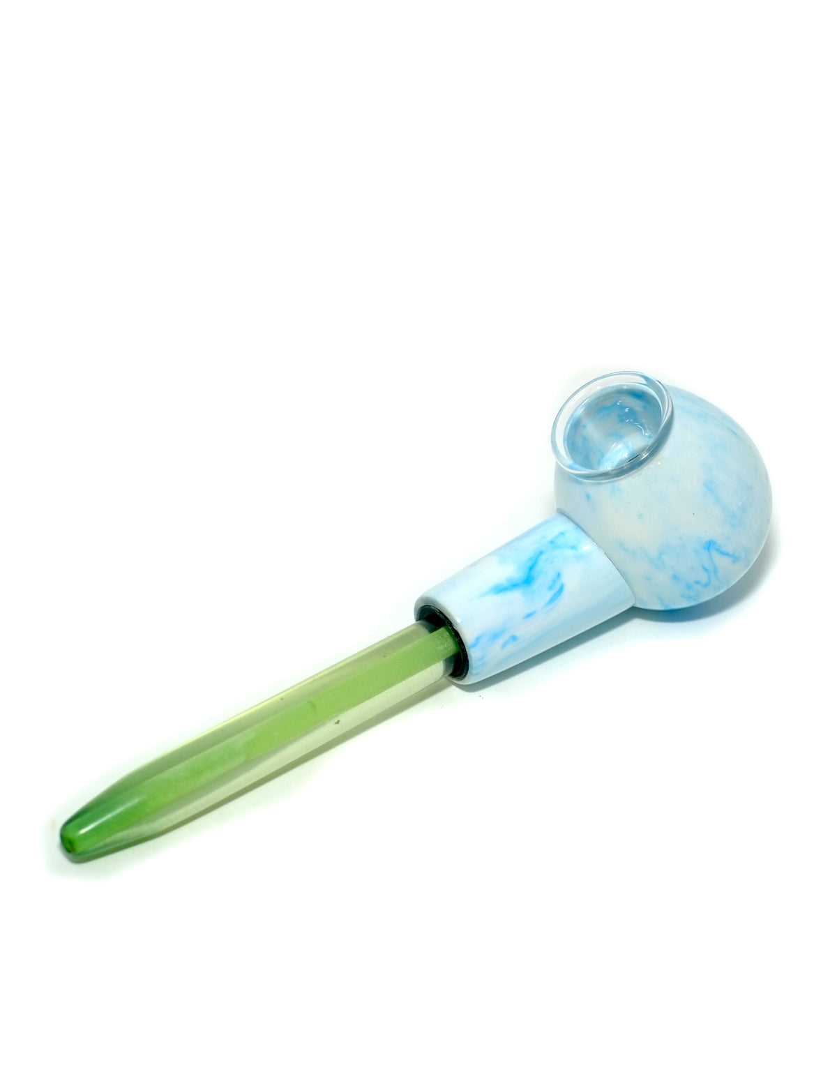 4.5 "Blue Tobacco Pipe Resin Smoking Pipe with Glass Bowl