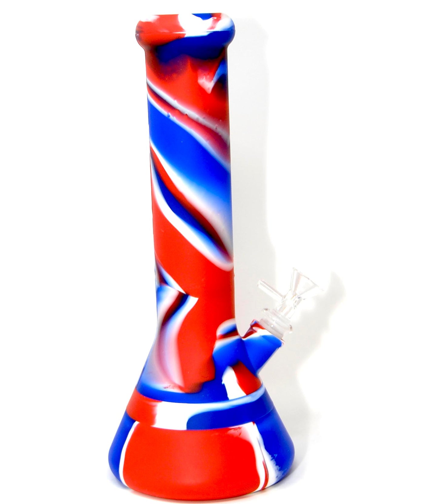 12" Silicone Beaker Water Pipe with Removable Base - SleekGlassPipe