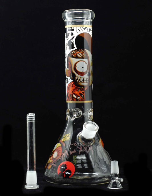 14" RM Jumbo Heavy Duty Glass Water Bong Pipe