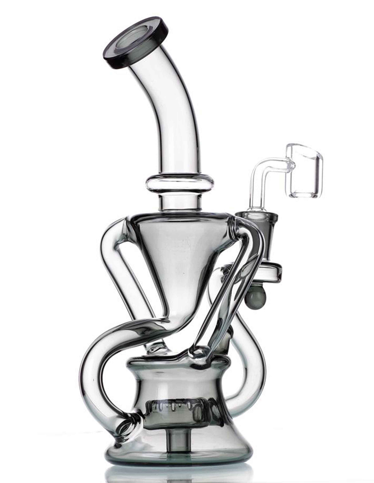 9"  Recycler Dab Rig Smoking Water Pipes Bong