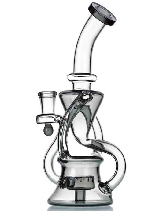 9"  Recycler Dab Rig Smoking Water Pipes Bong