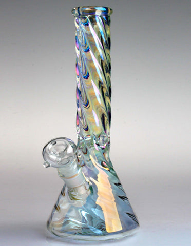 12" 5mm Twisting Beaker Glass Bong