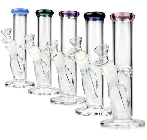 8" Straight Glass Water Pipe