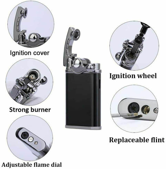 Jobon Retro Jet Flame Torch Lighter Cigar Lighter Gift Box