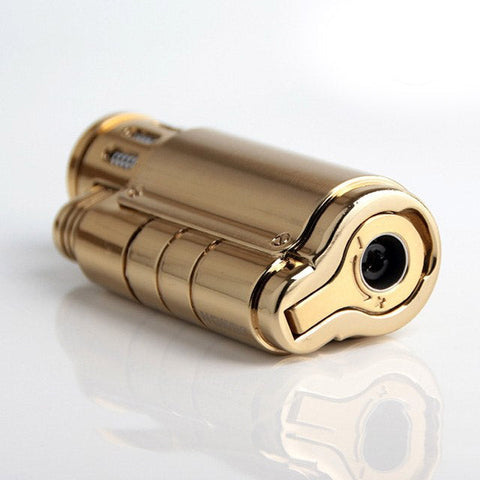 Jobon Triple Jet Flame Butane Cigar Gas Lighter Cigar Puncher