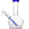 7" Round Base Glass Water Pipe - SleekGlassPipe