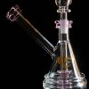 6" Pink Glass Water Pipe - SleekGlassPipe